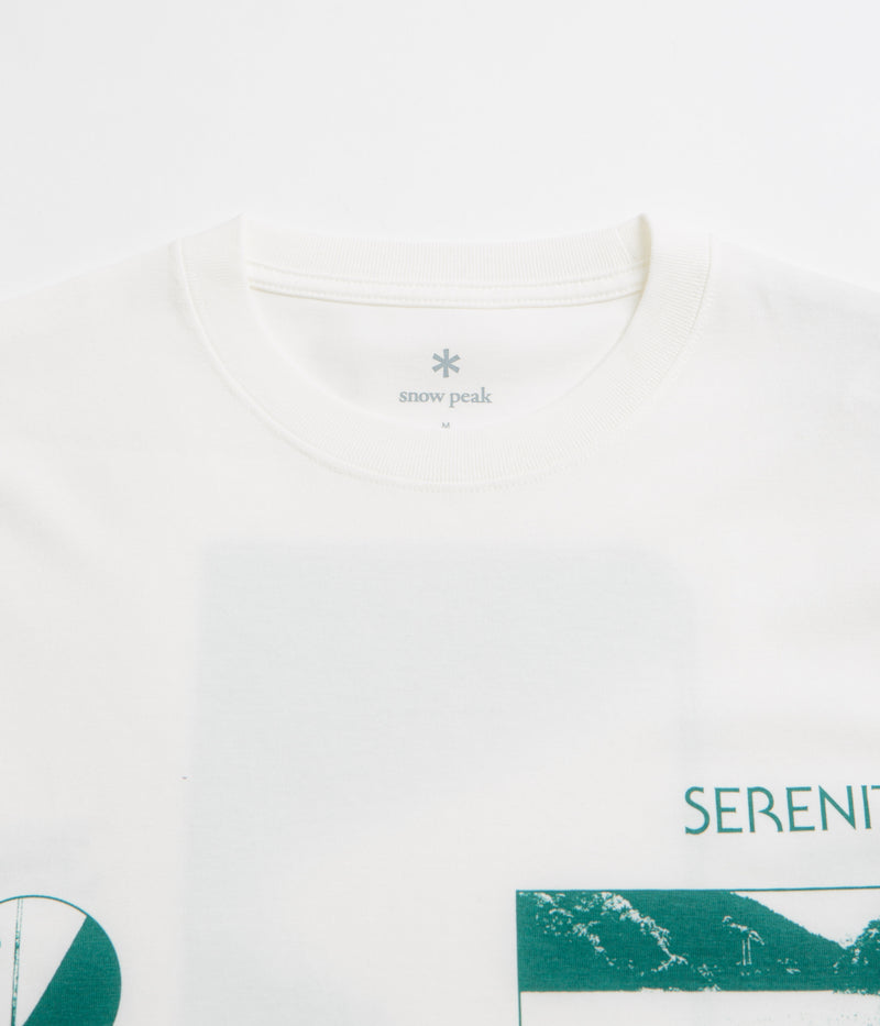 Snow Peak CF Landscape T-Shirt in Off White