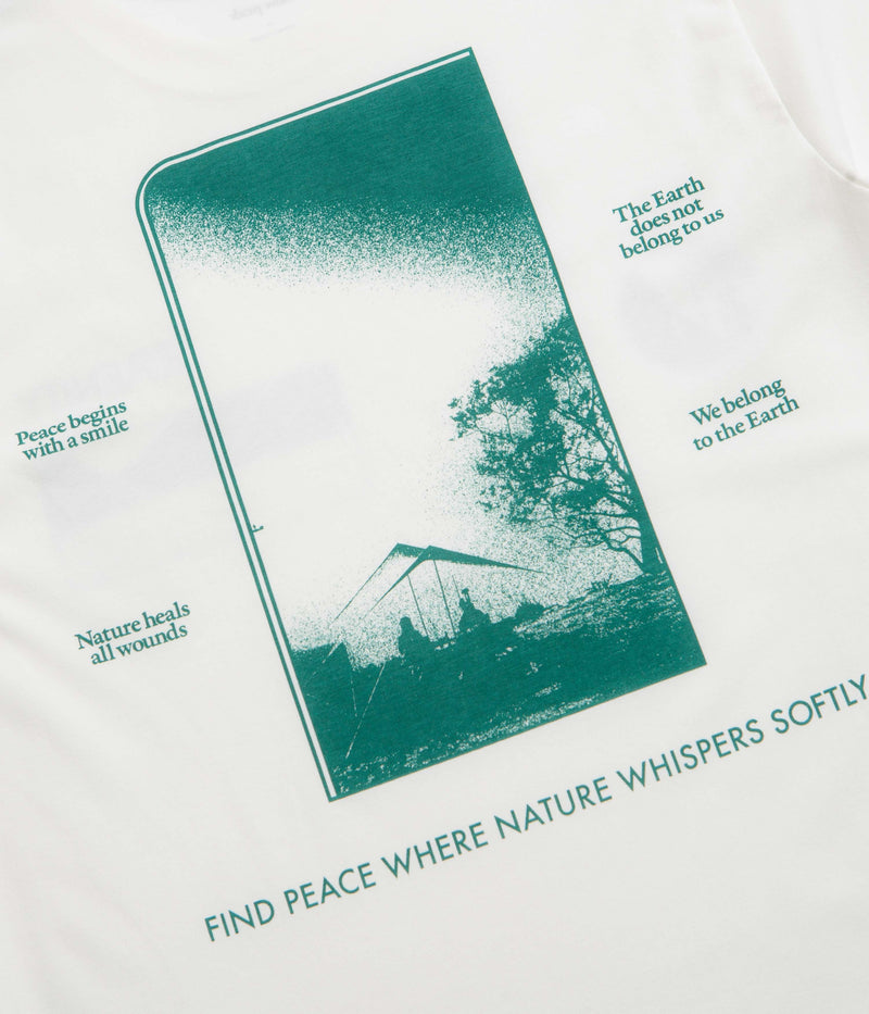 Snow Peak CF Landscape T-Shirt in Off White