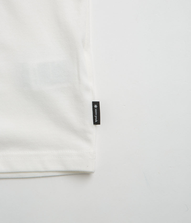 Snow Peak CF Landscape T-Shirt in Off White
