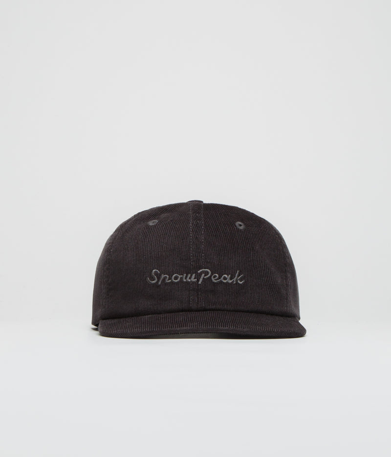 Snow Peak Corduroy Cap in Charcoal