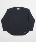 Snow Peak Dry Waffle Long Sleeve T-Shirt in Dark Navy