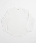 Snow Peak Dry Waffle Long Sleeve T-Shirt in Off White