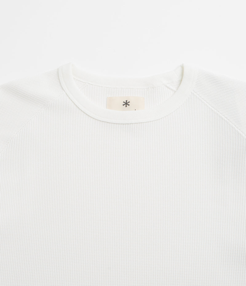 Snow Peak Dry Waffle T-Shirt in Off White
