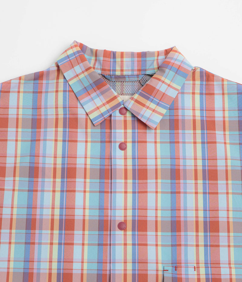 Snow Peak Fade Check Breezy Shirt in Red