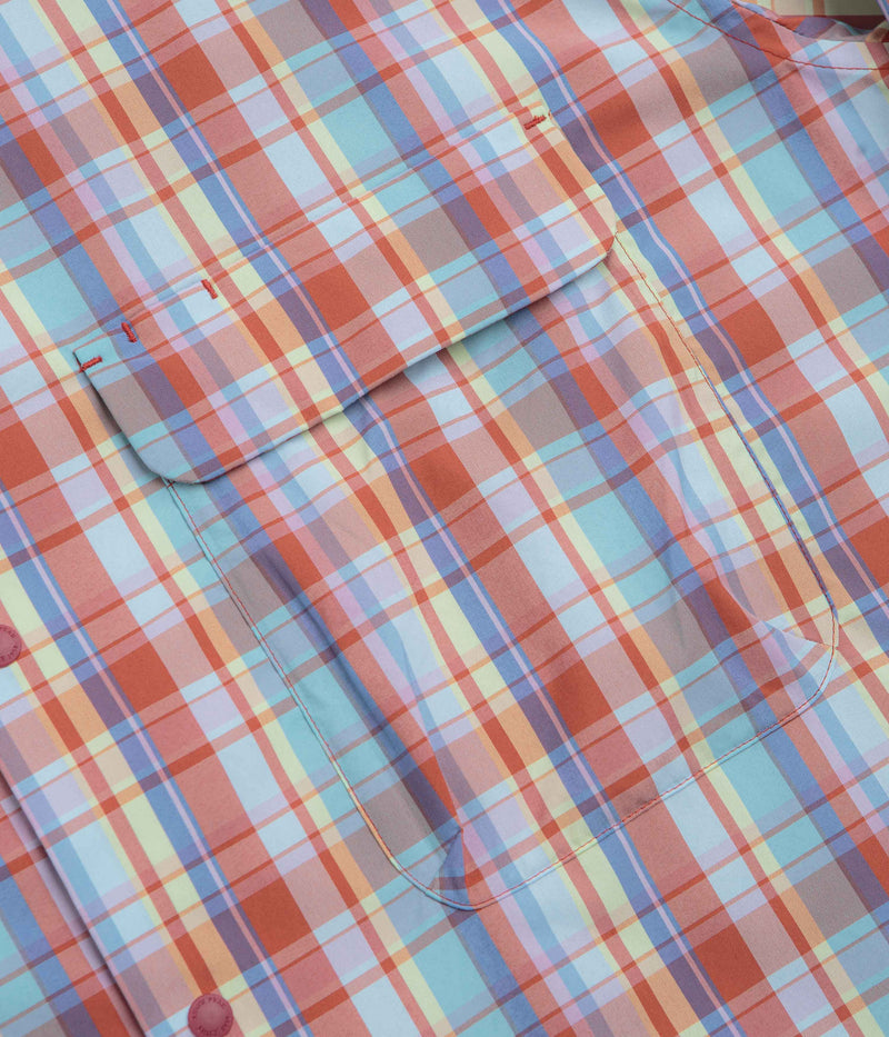 Snow Peak Fade Check Breezy Shirt in Red
