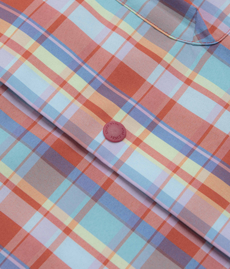 Snow Peak Fade Check Breezy Shirt in Red