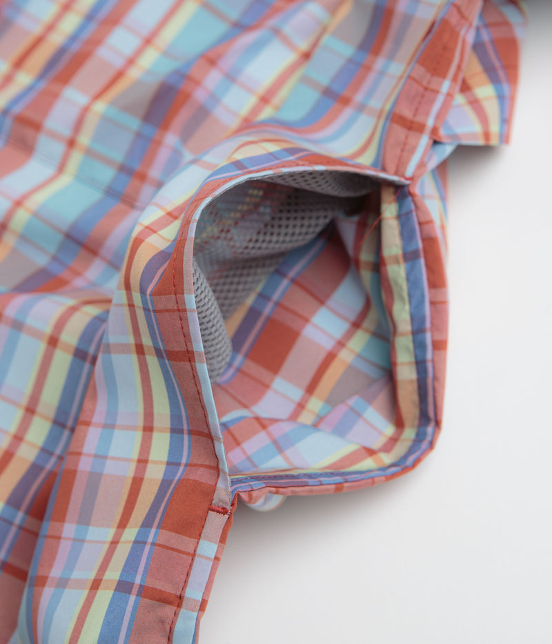 Snow Peak Fade Check Breezy Shirt in Red