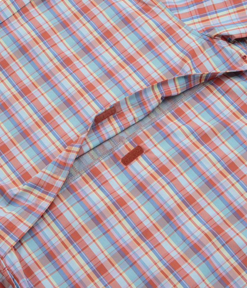 Snow Peak Fade Check Breezy Shirt in Red