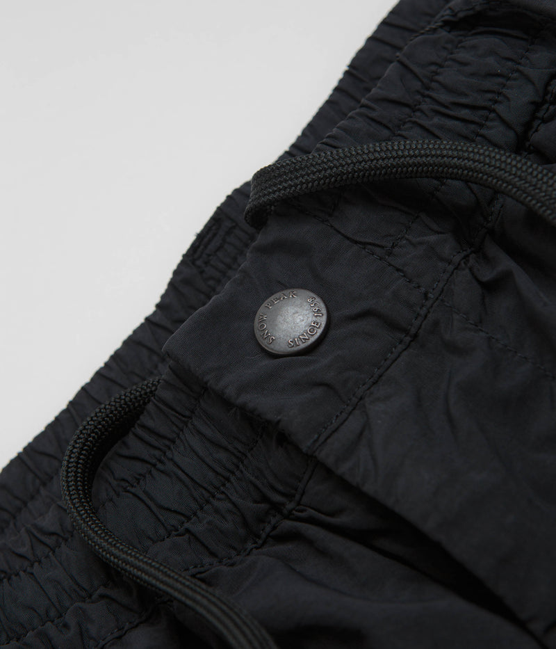 Snow Peak Garment Dyed Convertible Pants in Black