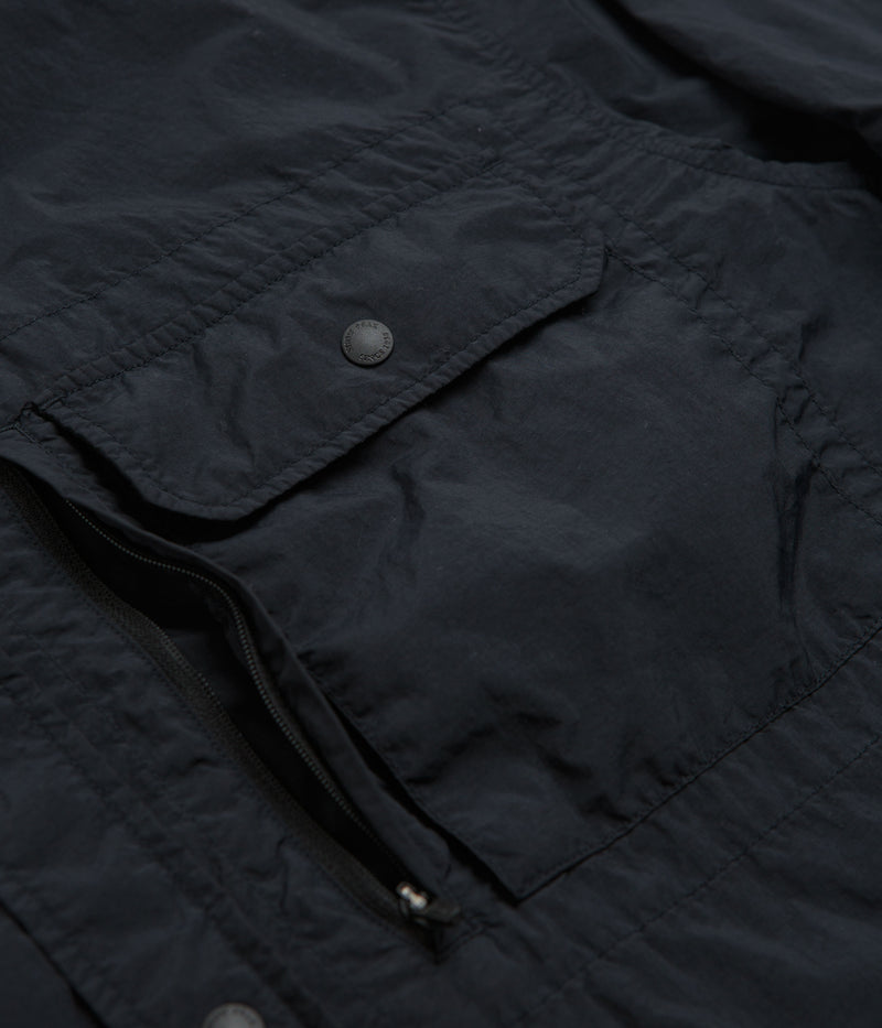 Snow Peak Garment Dyed Convertible Shirt in Black