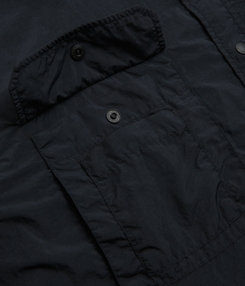Snow Peak Garment Dyed Convertible Shirt in Black