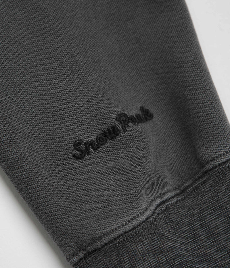 Snow Peak Garment Dyed Sweatshirt in Charcoal