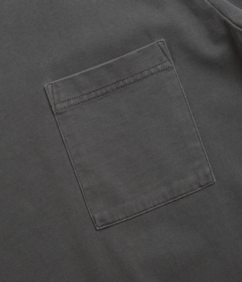 Snow Peak Garment Dyed T-Shirt in Charcoal