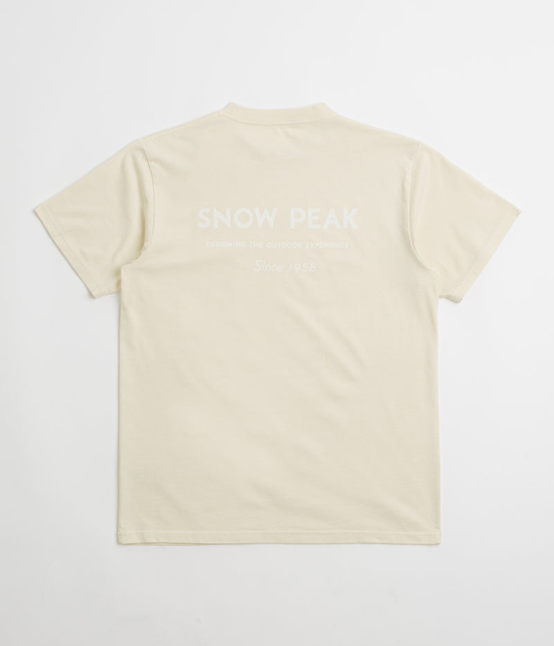 Snow Peak Garment Dyed T-Shirt in Ivory
