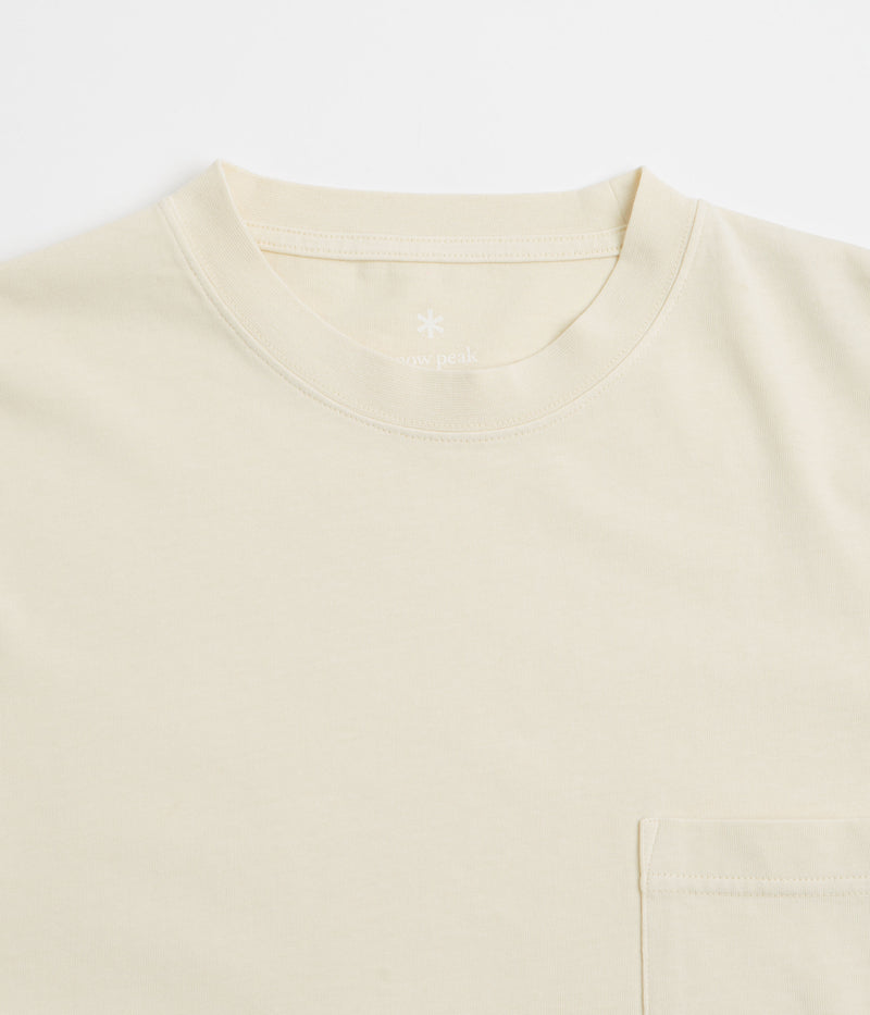Snow Peak Garment Dyed T-Shirt in Ivory