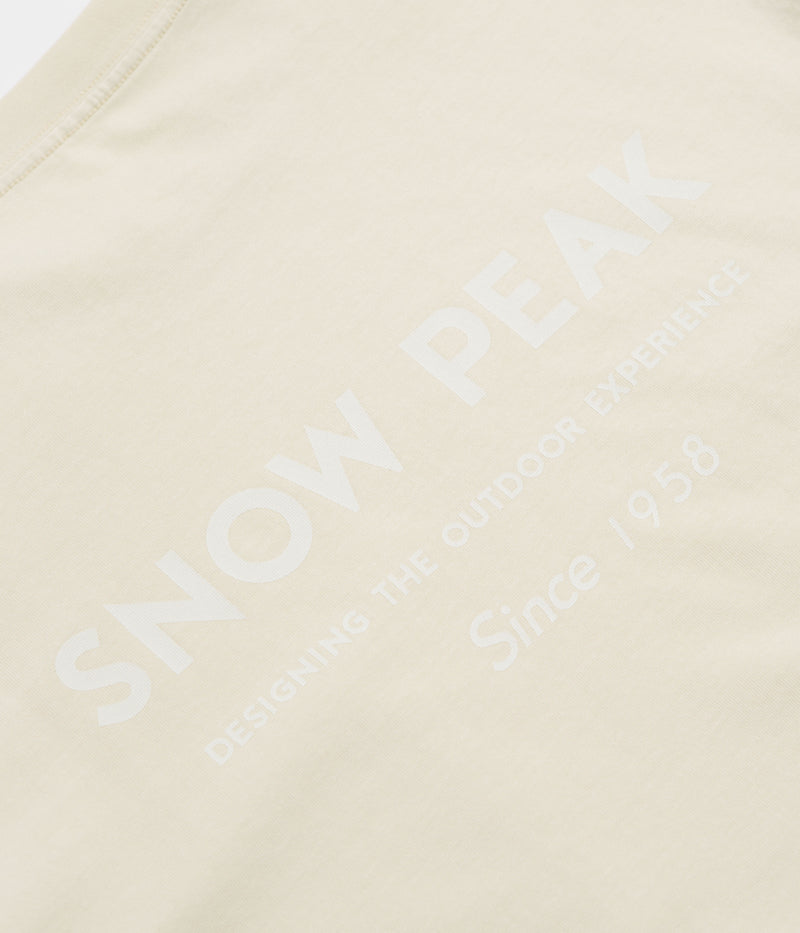 Snow Peak Garment Dyed T-Shirt in Ivory