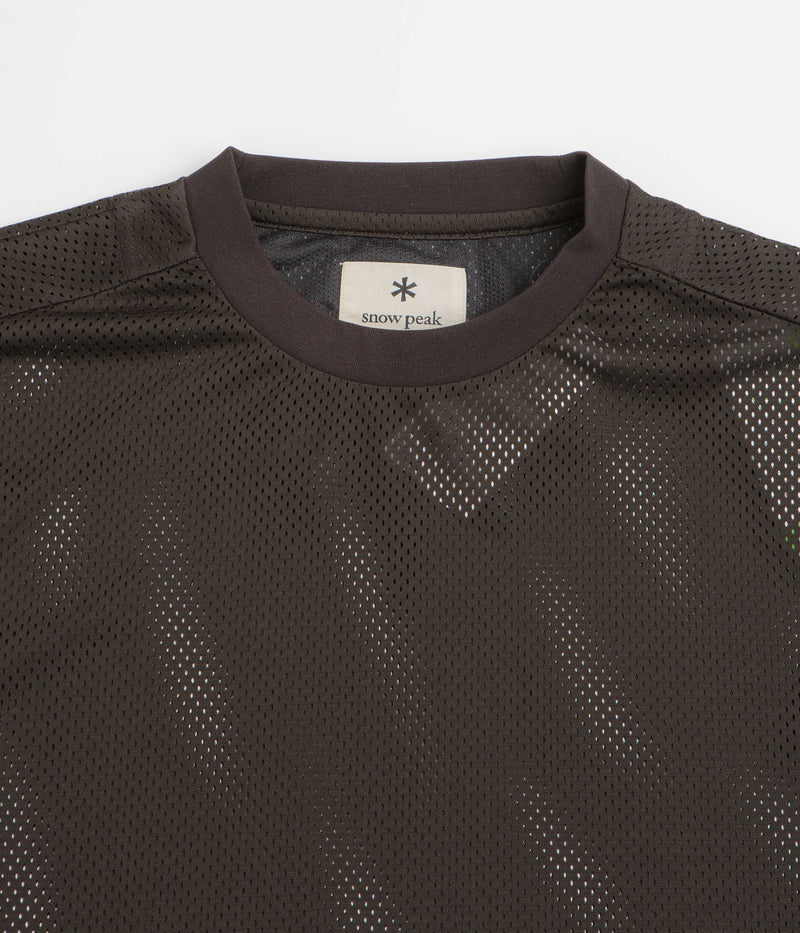 Snow Peak Insect Shield Mesh Long Sleeve T-Shirt in Black