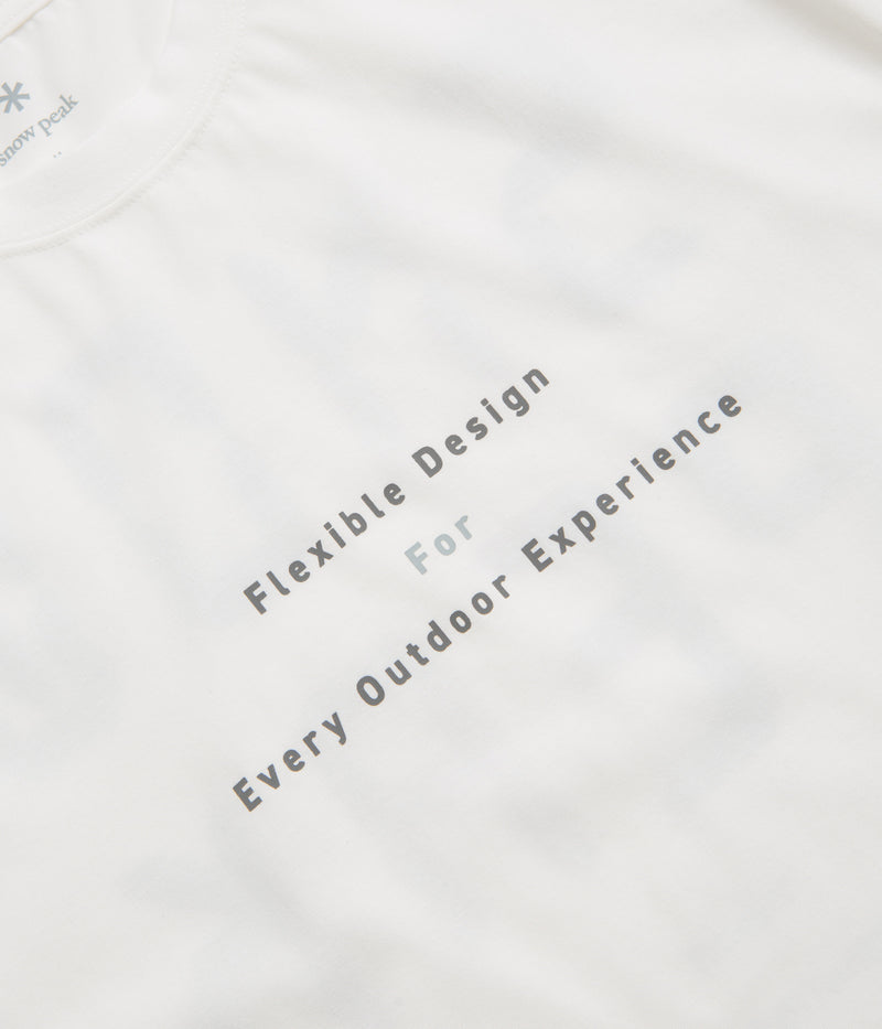 Snow Peak Jikaro Firering Table T-Shirt in Off White