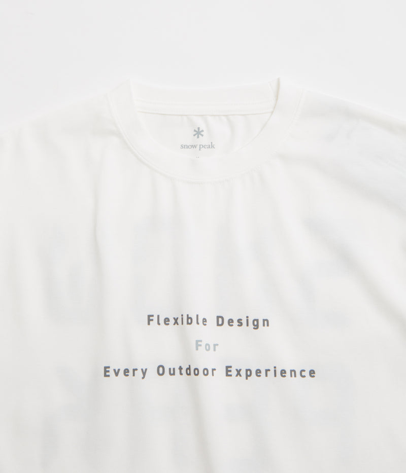Snow Peak Jikaro Firering Table T-Shirt in Off White