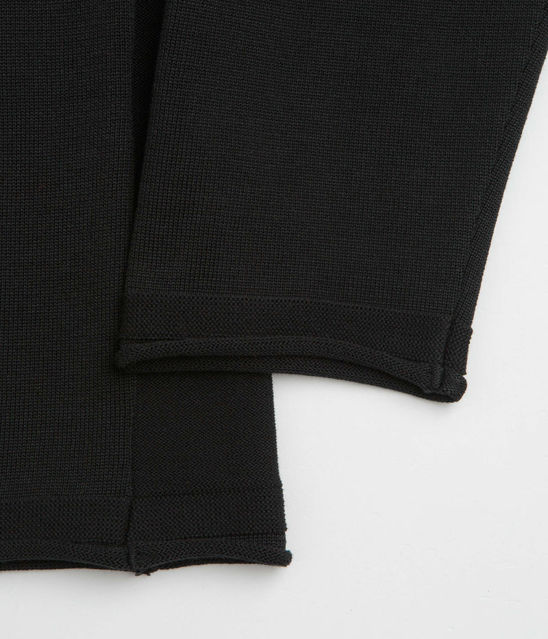 Snow Peak Knit Pullover Sweatshirt in Black