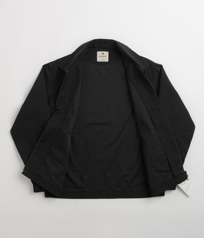 Snow Peak Light Dobby Cloth Harrington Jacket in Black