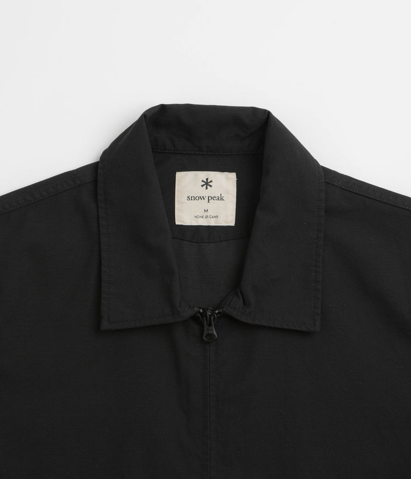 Snow Peak Light Dobby Cloth Harrington Jacket in Black