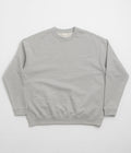 Snow Peak Recycled Cotton Crewneck Sweatshirt in Mid Grey