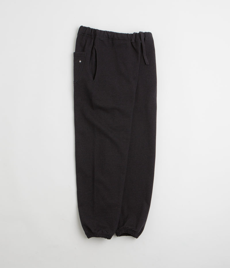 Snow Peak Recycled Cotton Sweatpants in Black