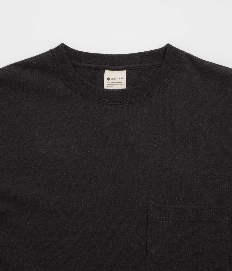Snow Peak Recycled Cotton T-Shirt in Black