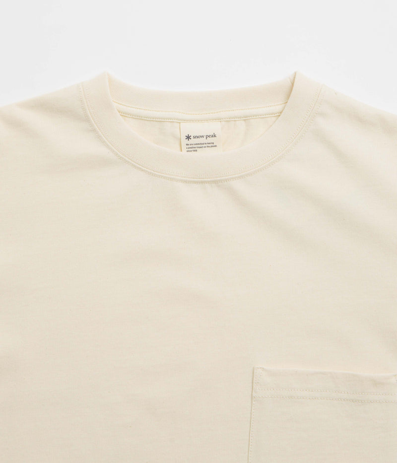 Snow Peak Recycled Cotton T-Shirt in Oatmeal