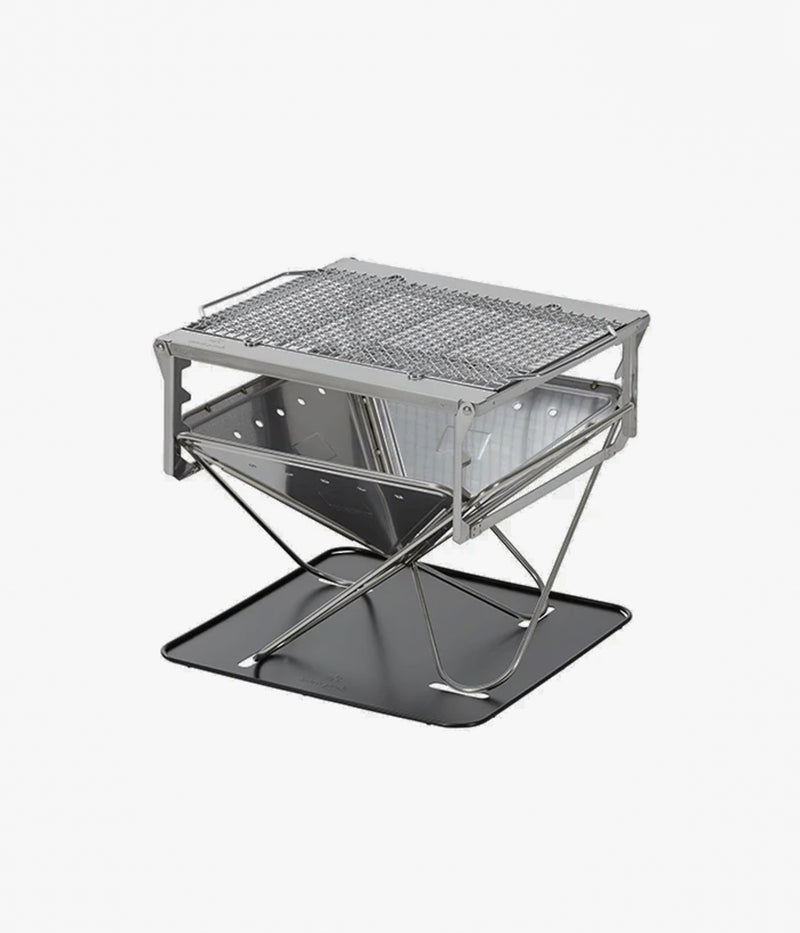 Snow Peak Takibi Fire And Grill Set in Silver
