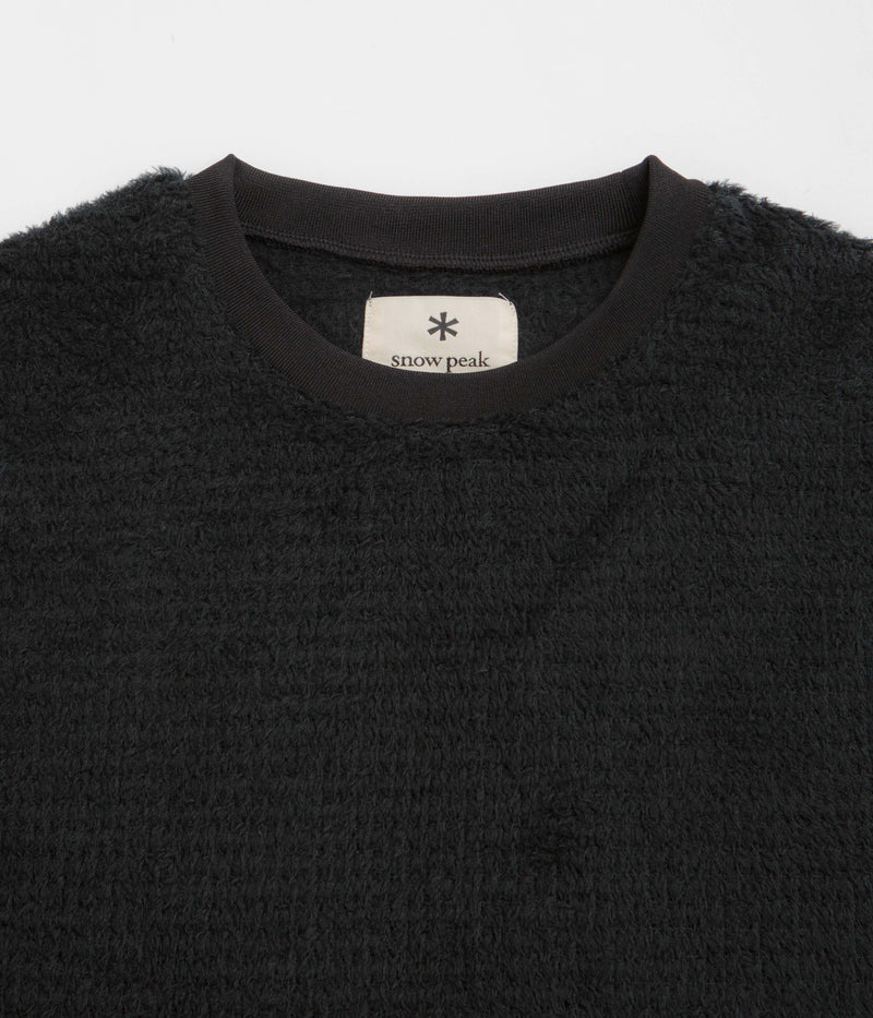 Snow Peak Thermo Control Sweatshirt in Black