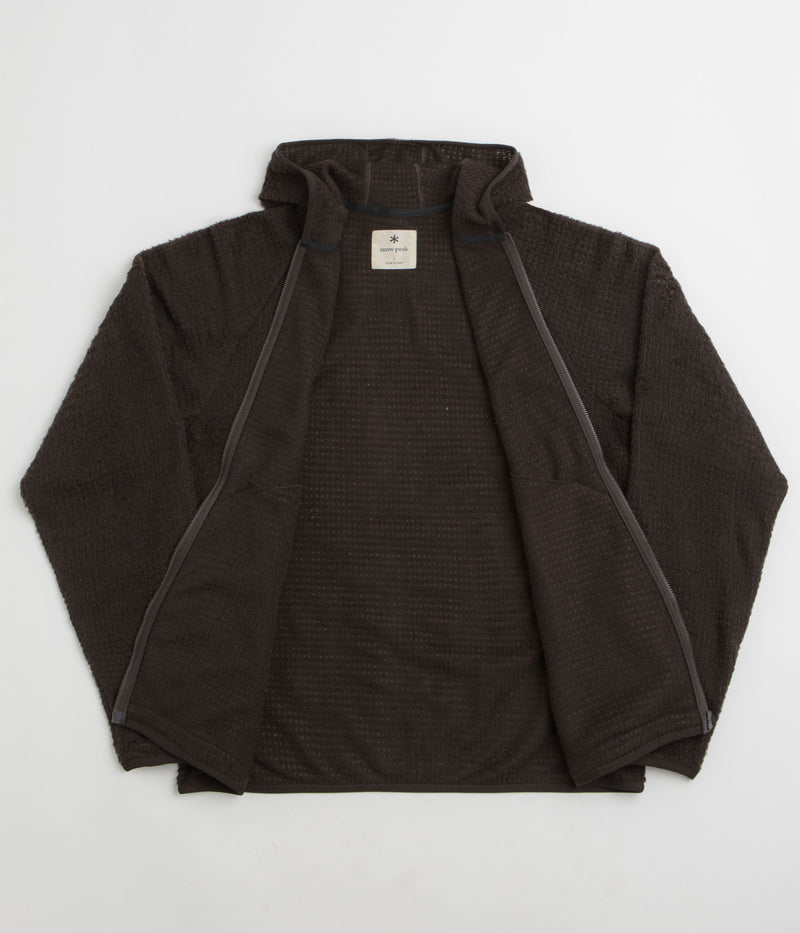 Snow Peak Thermo Control Zip Up Parka in Dark Brown