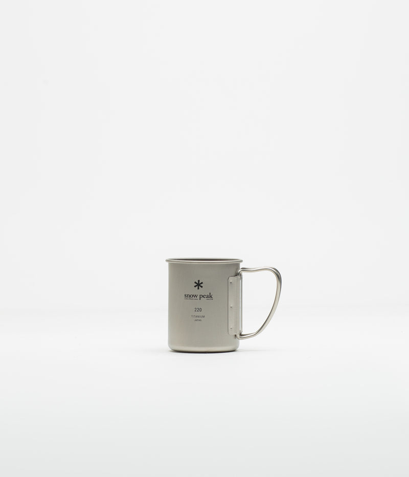 Snow Peak Titanium Single Wall 220ml Mug in Silver
