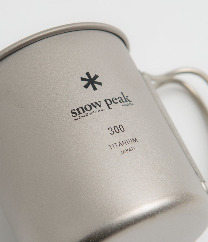 Snow Peak Titanium Single Wall 300ml Mug in Silver