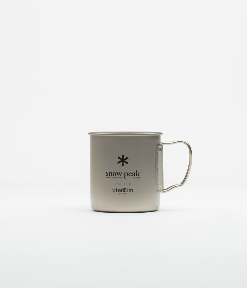 Snow Peak Titanium Single Wall 600ml Mug in Silver