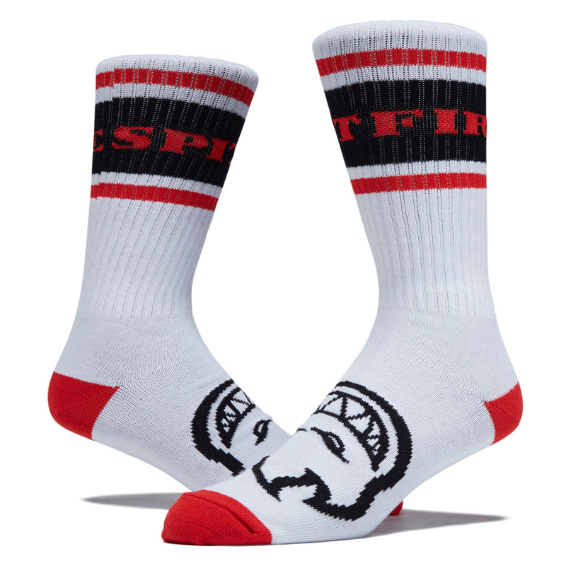 Spitfire Classic '87 Bighead Socks - White/Red/Black