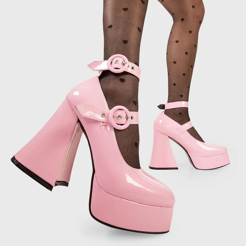 Spoil Me Platform Heels lamodawebsite