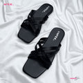 Myro Cream Square Cross Flat - MYRO