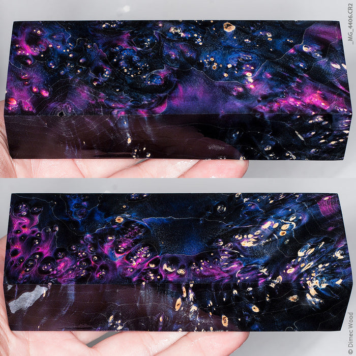 Stabilized box elder burl wood block