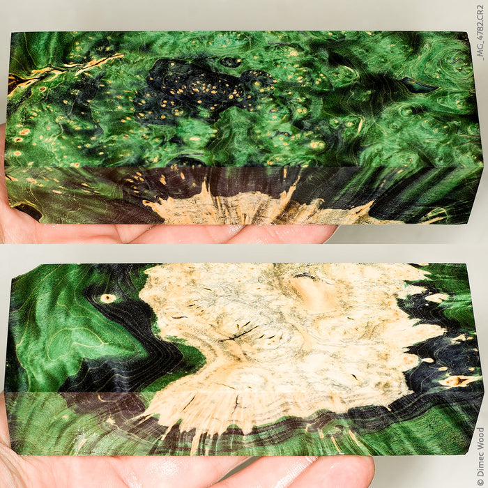 Stabilized box elder burl wood block