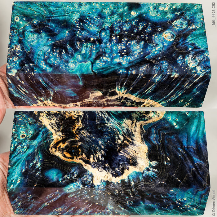 Stabilized box elder burl wood block
