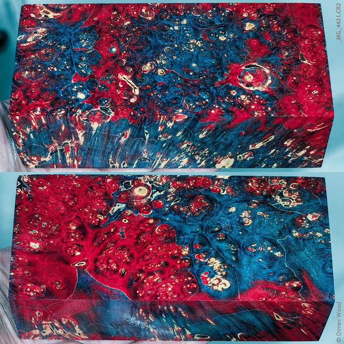 Stabilized box elder burl wood block