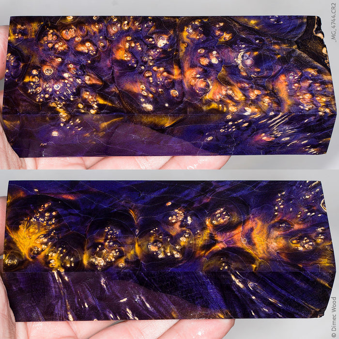 Stabilized box elder burl wood block