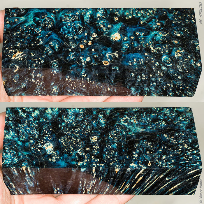 Stabilized box elder burl wood block