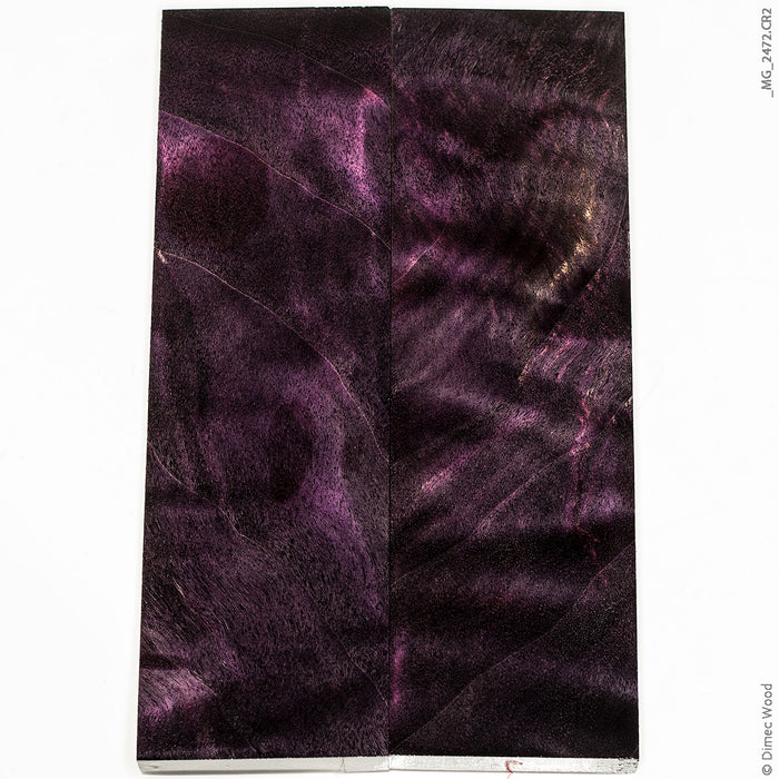 Stabilized curly cotton wood panels