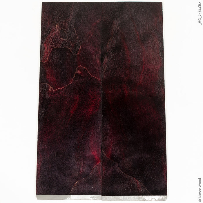 Stabilized curly cotton wood panels