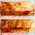 Stabilized spalted wood box elder burl block