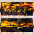 Stabilized wood box elder burl block