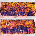 Stabilized wood box elder burl block